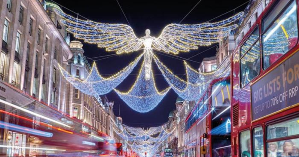 Christmas Eve London Lights and Illuminations
